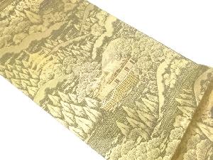 未使用品　清水寺風景模様織り出し　袋帯